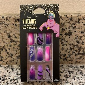 Disney Villians Ursula 24 Piece Faux Nails